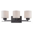 Parallel - 3 Light - Vanity Fixture with Etched Opal Glass