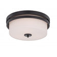 Parallel - 3 Light - Flush Fixture with Etched Opal Glass