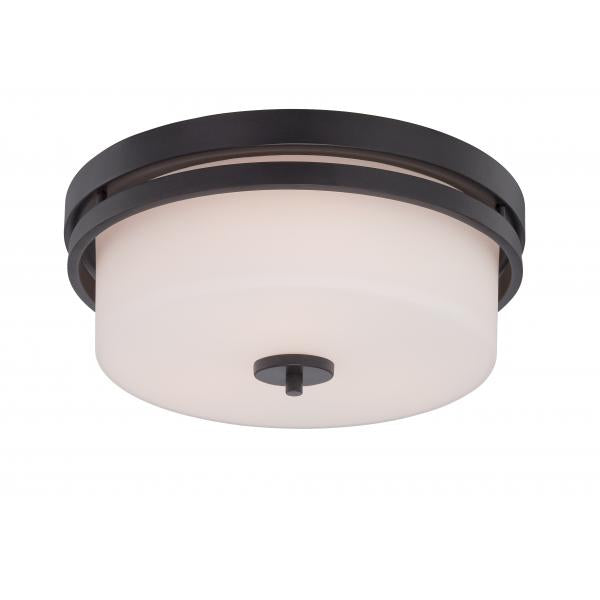 Parallel - 3 Light - Flush Fixture with Etched Opal Glass