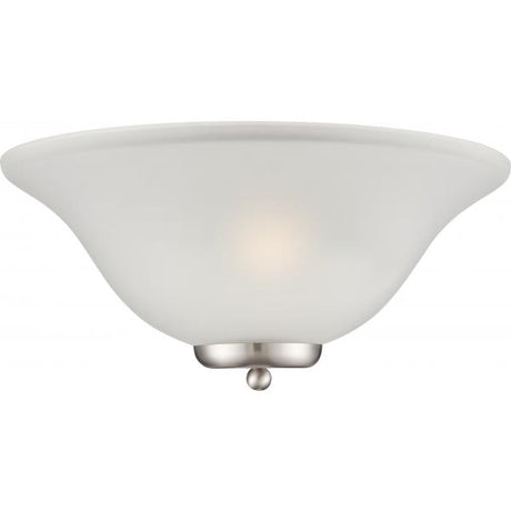 Ballerina - 1 Light - Wall Sconce - Brushed Nickel with Frosted Glass