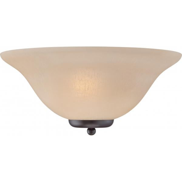 Ballerina - 1 Light - Wall Sconce - Mahogany Bronze with Champagne Linen Glass