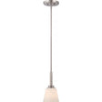 Mobili - 1 Light - Mini Pendant with Satin White Glass