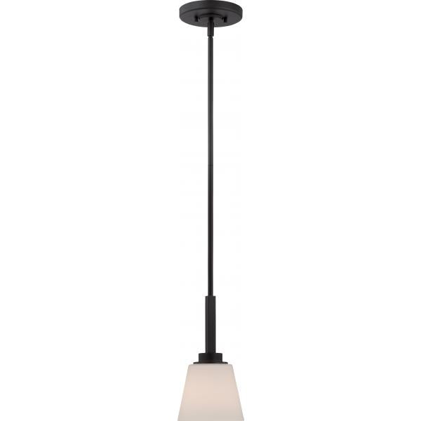 Mobili - 1 Light - Mini Pendant with Satin White Glass