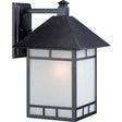 Drexel - 1 light - 10 in. - Outdoor Wall Fixture with Frosted Seed Glass