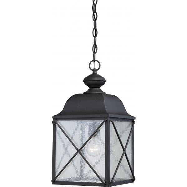 Wingate - 1 light - Outdoor Hanging Fixture with Clear Seed Glass