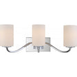 Willow - 3 Light - Vanity Fixture with White Glass