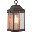 Howell - 1 Light - Medium Outdoor Wall Fixture with 60W Vintage Lamp Included - Bronze with Copper Accents Finish