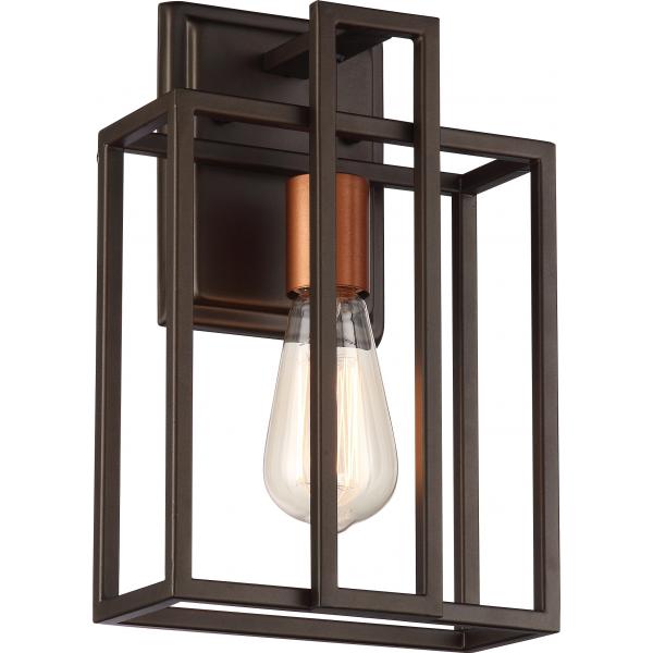 Lake - 1 Light - Wall Sconce - Forest Bronze with Copper Accents Finish