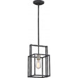 Lake - 1 Light - Mini Pendant - Iron Black with Brushed Nickel Accents Finish