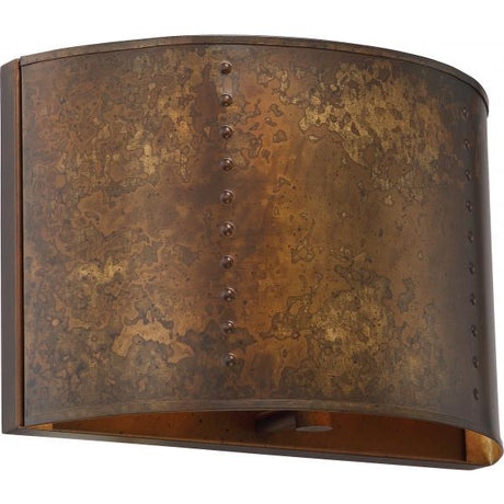 Kettle - 1 Light - Wall Sconce with 60W Vintage Lamp Included - Weathered Brass Finish