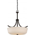 Laguna - 4 Light - Pendant with White Glass