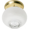 1 Light - 6 in. - Ceiling Fixture - Clear Bottom Squat Ball - Color retail packaging