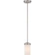 Polaris - 1 Light - Mini Pendant- with White Opal Glass