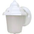 1 Light - 9 in. - Wall Lantern - Hood Lantern with Satin Frosted Glass