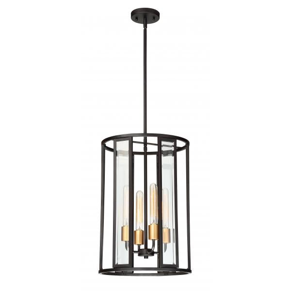 Payne - 4 Light - Foyer Pendant with Clear Beveled Glass