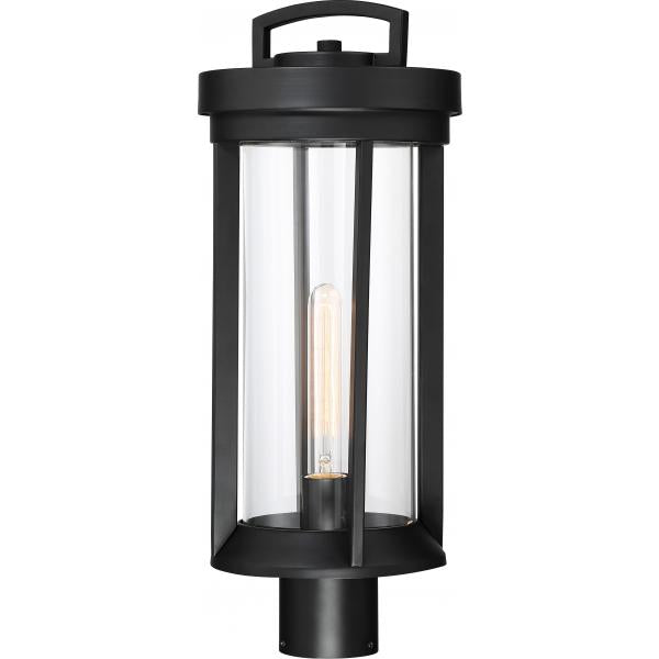 Huron - 1 Light - Post Lantern - Aged Bronze Finish with Clear Glass