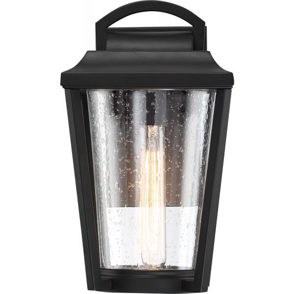 Lakeview - 1 Light - Small Lantern - Aged Bronze Finish with Clear Seed Glass