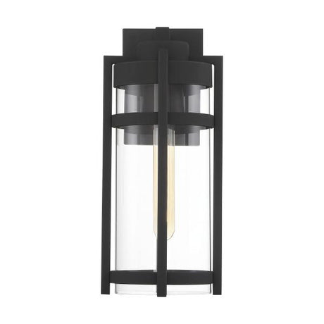 Tofino - 1 Light - Medium Lantern - Textured Black Finish with Clear Glass