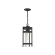 Tofino - 1 Light - Hanging Lantern - Textured Black Finish with Clear Glass