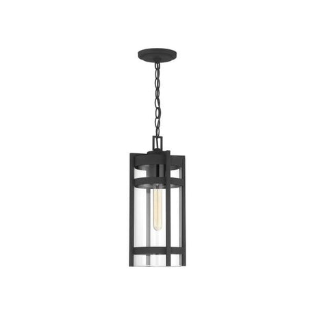 Tofino - 1 Light - Hanging Lantern - Textured Black Finish with Clear Glass