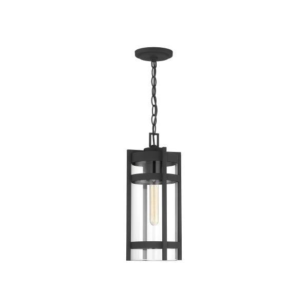 Tofino - 1 Light - Hanging Lantern - Textured Black Finish with Clear Glass