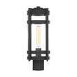Tofino - 1 Light - Post Lantern - Textured Black Finish with Clear Glass