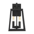 Halifax - 2 Light - Medium Lantern - Matte Black Finish with Clear Glass