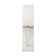 Vesey - 1 Light - Wall Sconce - Brushed Nickel Finish with White Linen Shade