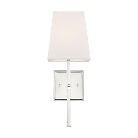 Highline - 1 Light - Vanity - Polished Nickel Finish with White Linen Shade