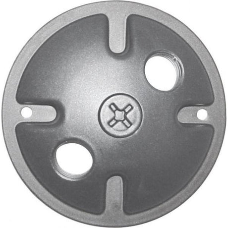 2-Light Die Cast Mounting Plate - Light - Gray