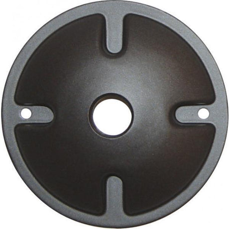 1-Light Die Cast Mounting Plate - Dark Gray