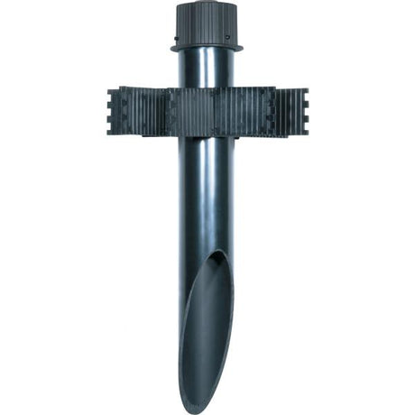 2 Inch Diameter Mounting Post - PVC - Dark Gray