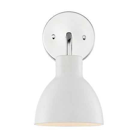 Sloan - 1 Light - Vanity - Polished Nickel Finish with Matte White Shade