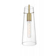 Alondra - 1 Light - Mini Pendant Fixture - Vintage Brass Finish with Clear Glass