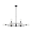 Delphi - 8 Light - Island Pendant Fixture - Black Finish