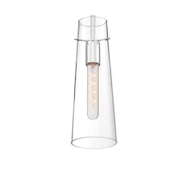 Alondra - 1 Light - Mini Pendant Fixture - Polished Nickel Finish with Clear Glass