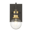 Intention - 1 Light - Vanity - Warm Brass and Black Finish