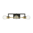 Intention - 3 Light - Vanity - Warm Brass and Black Finish