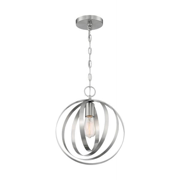 Pendleton - 1 Light - Pendant Fixture - Brushed Nickel Finish