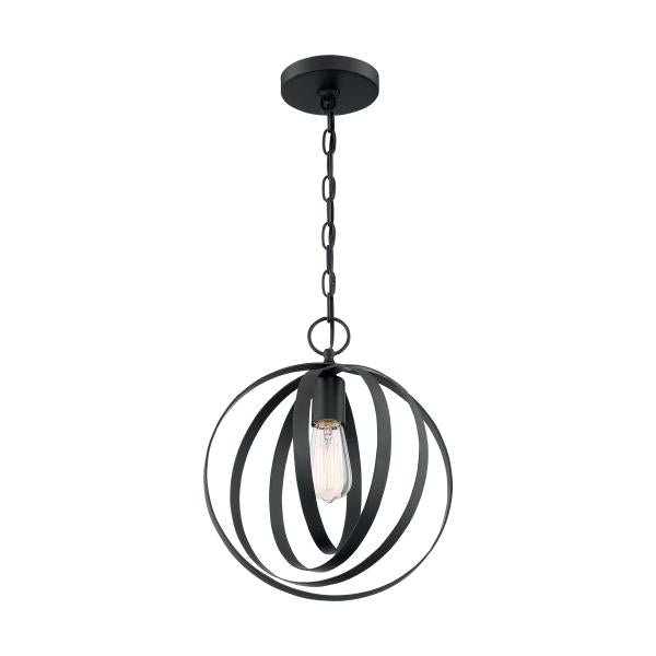 Pendleton - 1 Light - Pendant Fixture - Matte Black Finish