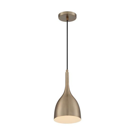 Bellcap - 1 Light - Small Pendant Fixture - Burnished Brass Finish