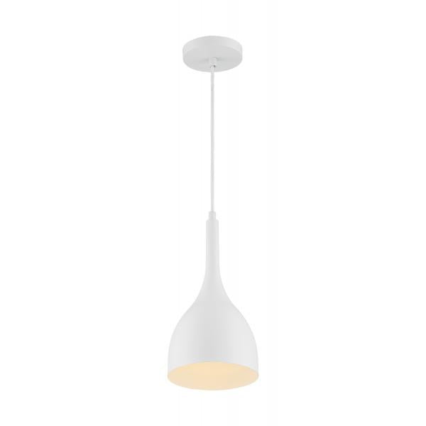 Bellcap - 1 Light - Small Pendant Fixture - Matte White Finish