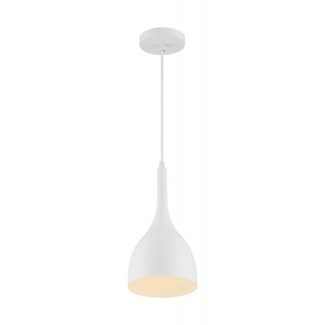 Bellcap - 1 Light - Small Pendant Fixture - Matte White Finish