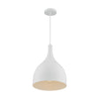 Bellcap - 1 Light - Large Pendant Fixture - Matte White Finish