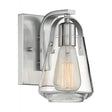 Skybridge - 1 Light - Vanity Fixture - Brushed Nickel Finish with Clear Glass