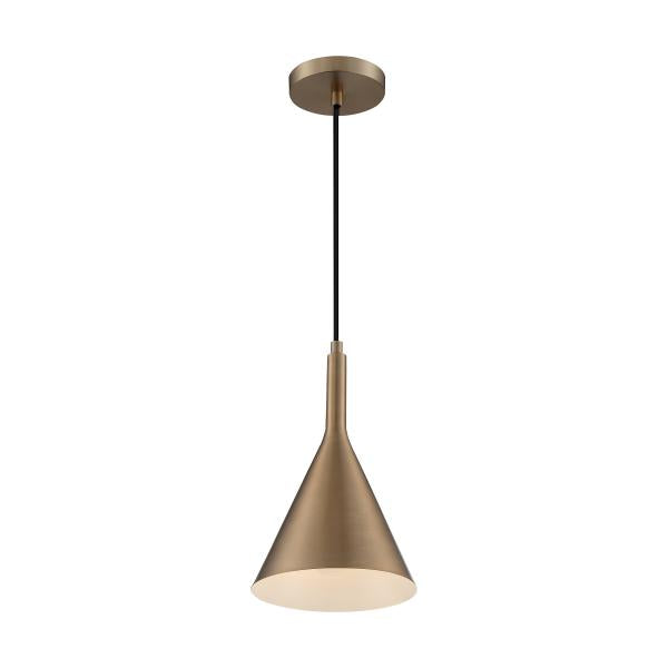 Lightcap - 1 Light - Small Pendant Fixture - Burnished Brass Finish