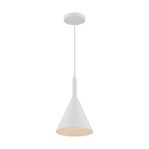 Lightcap - 1 Light - Small Pendant Fixture - Matte White Finish