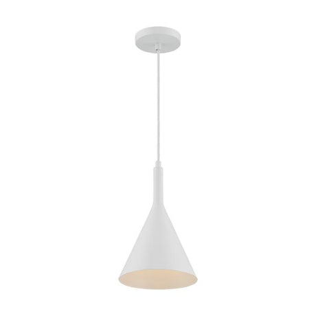 Lightcap - 1 Light - Small Pendant Fixture - Matte White Finish