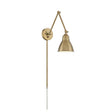 Fulton Swing Arm Lamp - Burnished Brass with Switch