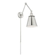 Bayard Swing Arm Lamp - Polished Nickel with Switch